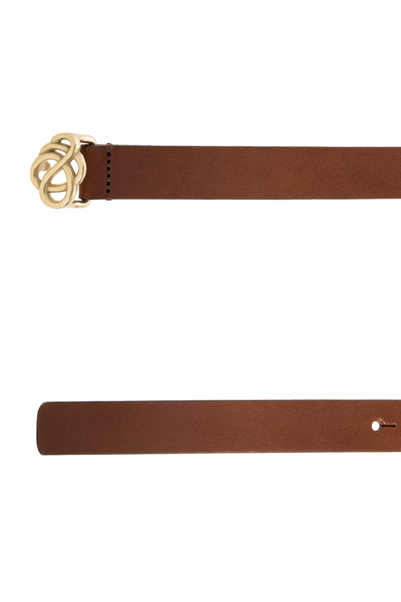 Brown Ouma leather belt By Malene Birger Domaine pignadaShops